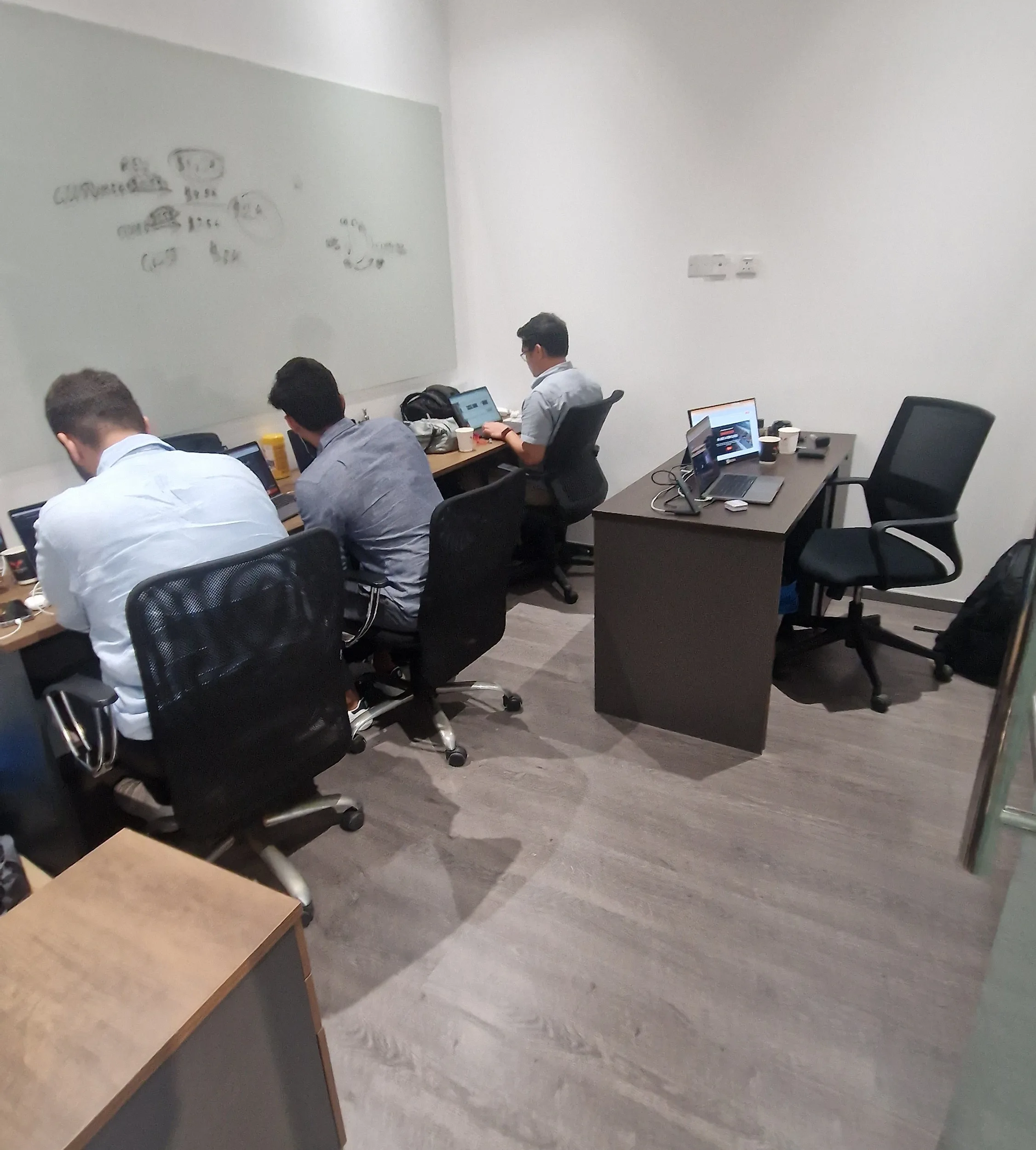 The Phoenix Group team working at desks in the Dubai office