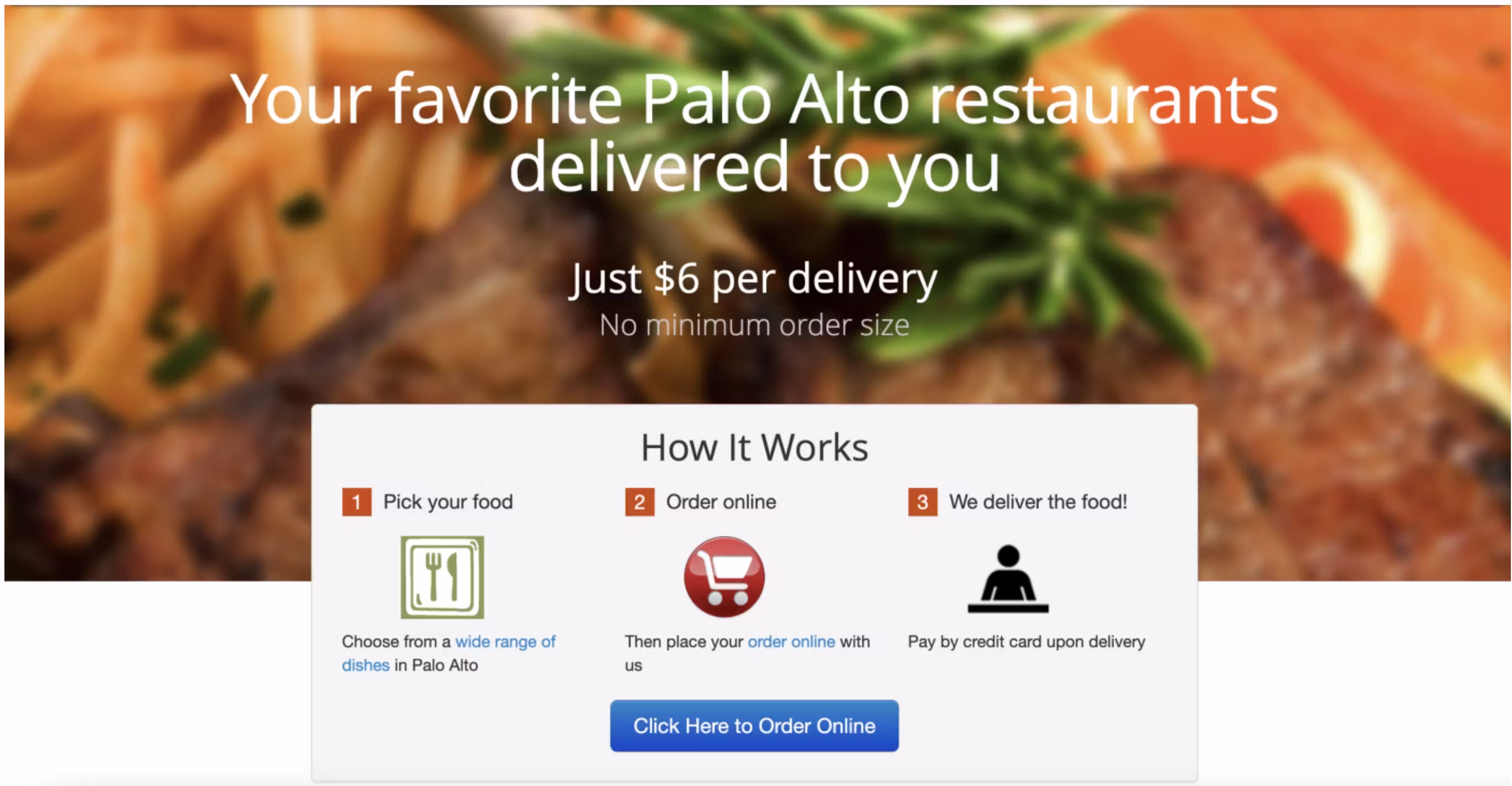 DoorDash Early Days – PaloAltoDelivery.com MVP with PDF Menus DoorDash's food delivery platform