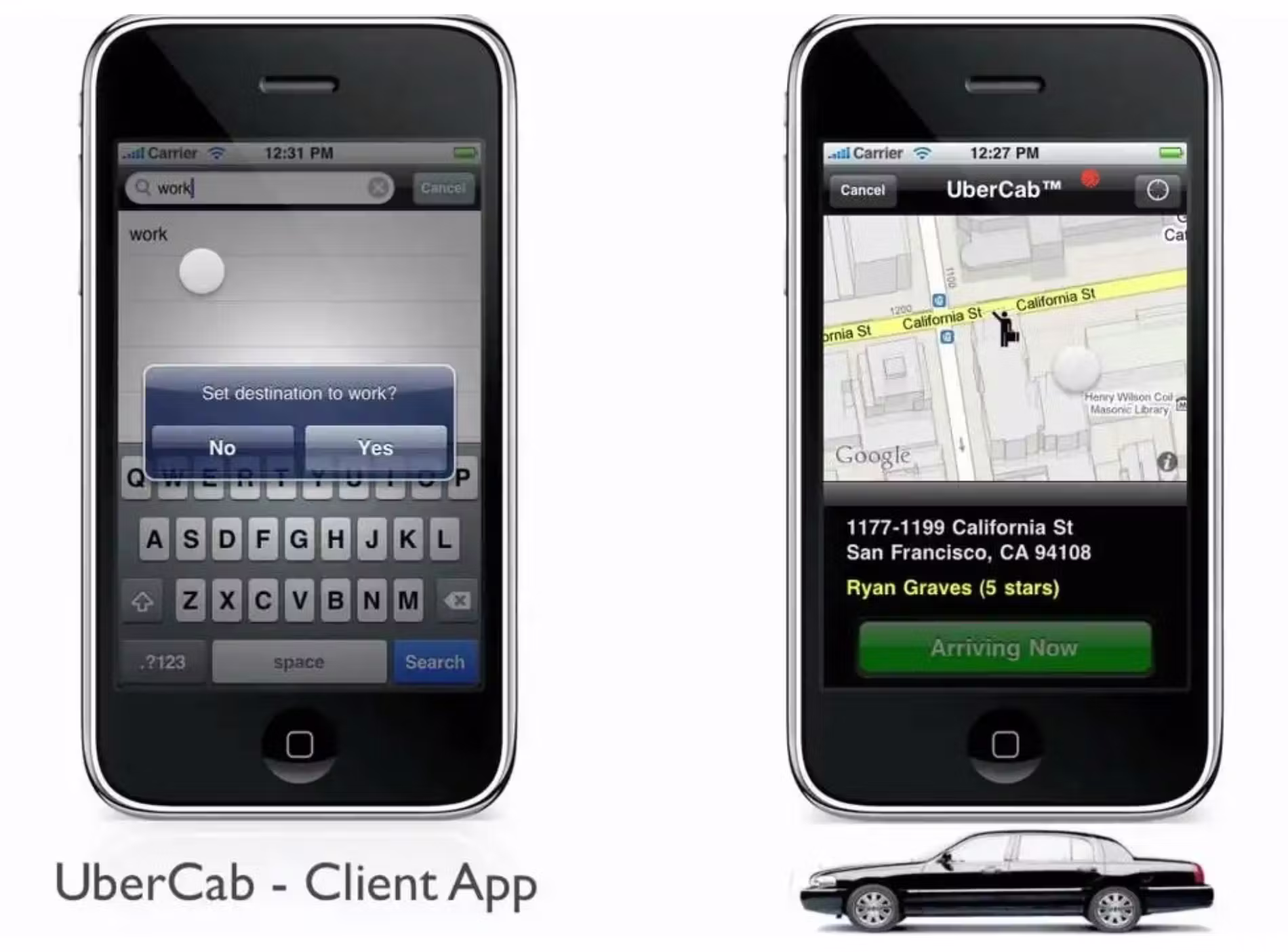 Uber's ride-hailing platform